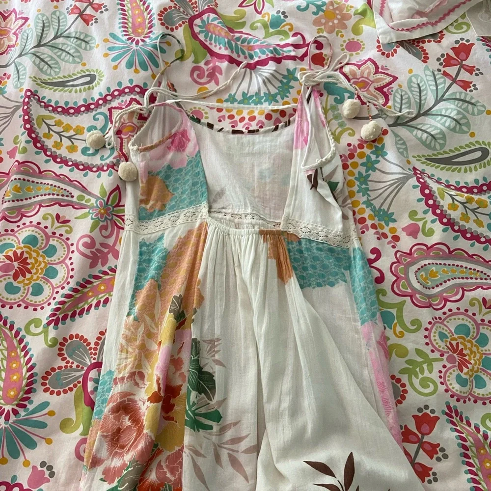 Boho womens summer tank top dress - Picture 3 of 5